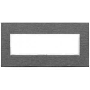 Eikon evo placca 7 moduli pietra naturale colore  ardesia a spacco 21657.52