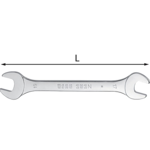 Chiave a forchetta doppia 8x9mm usag - u030627208