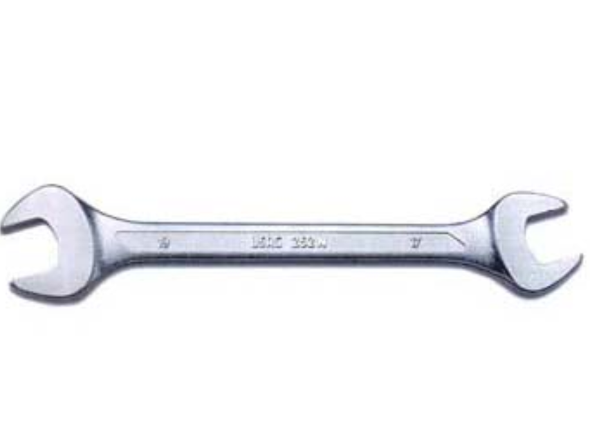 chiave a forchetta doppia 20x22 mm forchette inclinate 15 chiave a forchetta doppia 20x22 mm in acciaio cromato