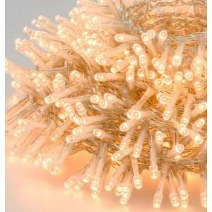 Giocoplast 300 led bianco caldo con cavo trasparente 15m 14320520