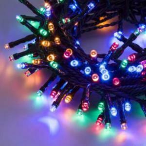 Giocoplast 500 led multi color con cavo scuro 25m con timer 14320524