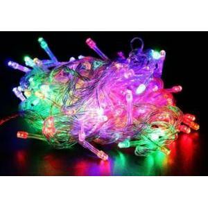 Giocoplast 180 led multi colr con cavo trasparente 9m con timer 14320515