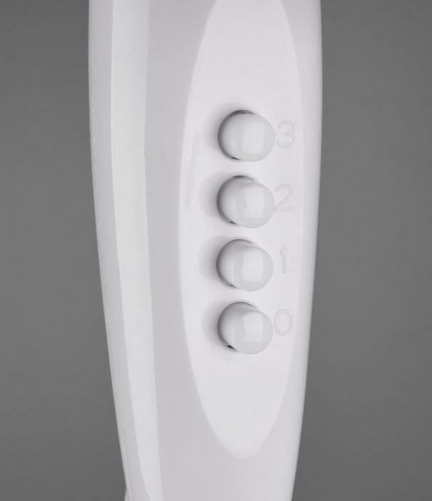 trio lighting bergen ventilatore da terra bianco con interruttore 3 velocita' oscillante e regolabile in altezza h. 128cm d. 62cm r024-01 - foto 2