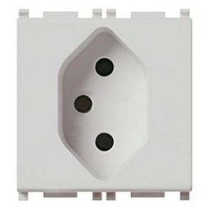 Plana presa svizzera silver 2p+t 10a 14226.sl