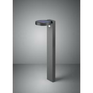 Posadas palo led da esterno solare ricaricabile antracite con sensore di movimento ip44 h.60cm r42251142