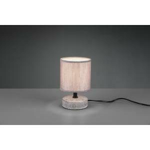 Marie lampada da tavolo base ceramica decorata con paralume marrone h. 20,5cm r50980126