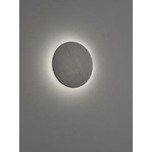 Raven applique led rotonda in aredesia nera luce indiretta intensita' regolabile con interruttore d. 20cm 224290102