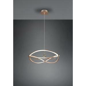 Charivari sospensione led ottone satinato ellissi dimmerabile con interruttore d. 62cm 321210108