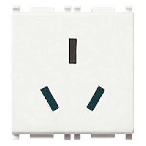 Presa Elettrica Vimar Plana 16A 2P+T Standard Cinese (Tipo I) Sicury Bianco - 14254 01