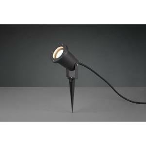 Ubangi faro da esterno con picchetto singolo fusione di alluminio antracite ip54 cavo 5 metri 800260142