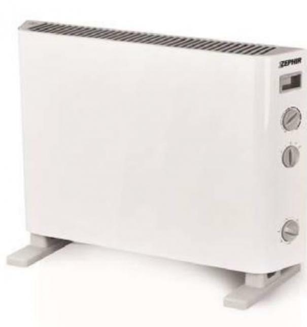 termoconvettore da pavimento zephir 2000w bianco con manopole e piedini