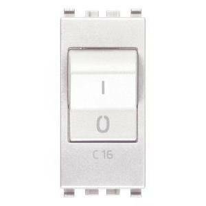 Eikon bianca interruttore automatico magnetotermico  1p+n c16 120-230v bianco 20405.16.b