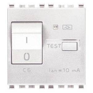 Eikon interruttore magnetotermico differenziale 1 polo+neutro c6 10ma bianco 20411.06.b
