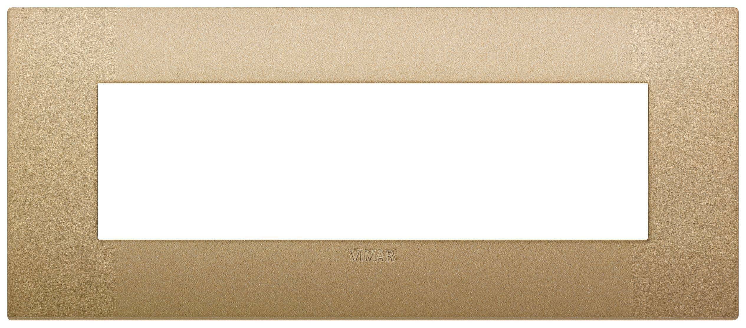 vimar vimar arke' placca classic 7m oro matt 19657.78 - foto 1