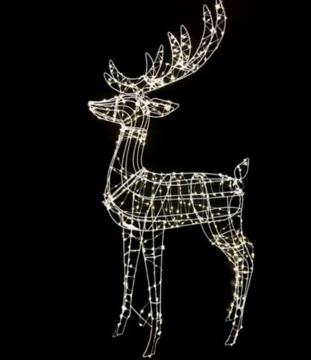 giocoplast natale giocoplast renna 105cm con 500 gocce led 17519229 - foto 1