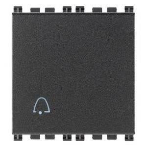 Arke' pulsante 1p no 10a campanello 2m grigio 19008.2.c