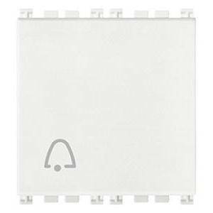 Arke' bianca pulsante 1p no 10a campanello 2m bianco 19008.2.c.b
