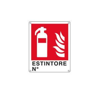 Cartello in alluminio  - estintore 20-150-k