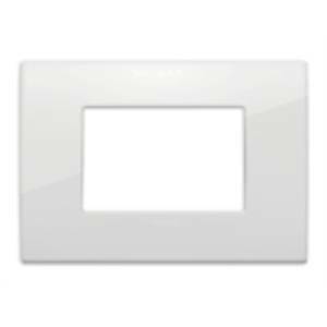 Arke' placca classic metallo 3 posti colore polar  19653.06