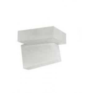 Applique da parete ip65 10w 3000k bianca 1104a-392-3012+1104q-392
