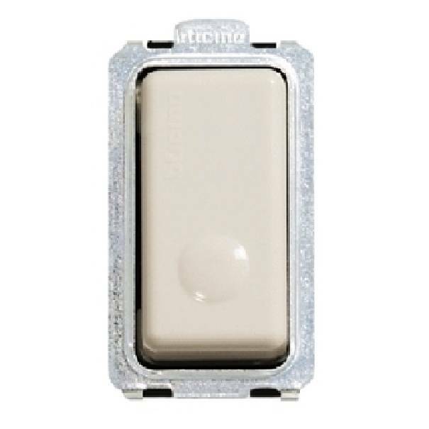 bticino bticino magic pulsante unipolare 5005n 10a illuminabile con led - foto 1