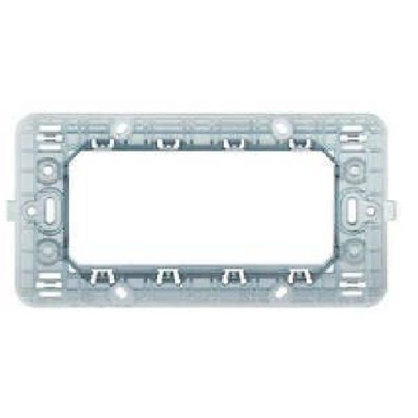 bticino bticino magic / matix supporto trasparente 4 moduli 504sa - foto 1