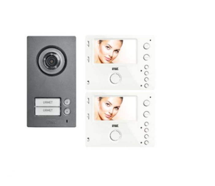urmet urmet kit videocitofonico mini note2  2fili bifamiliare con 2 monitor miro vivavoce 1722/84 1722/94 - foto 1