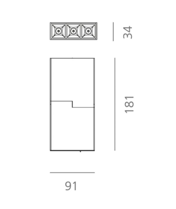 Faretto led Logica puntiforme orientabile Klik Klak 4W 3000K 24V sistema magnetico bianco - 41128 02
