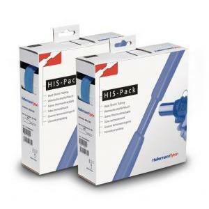 Hellermann tyton termorestringente 2:1 mb 12,7/ 6,4 bu 5 metri blu 300-31276