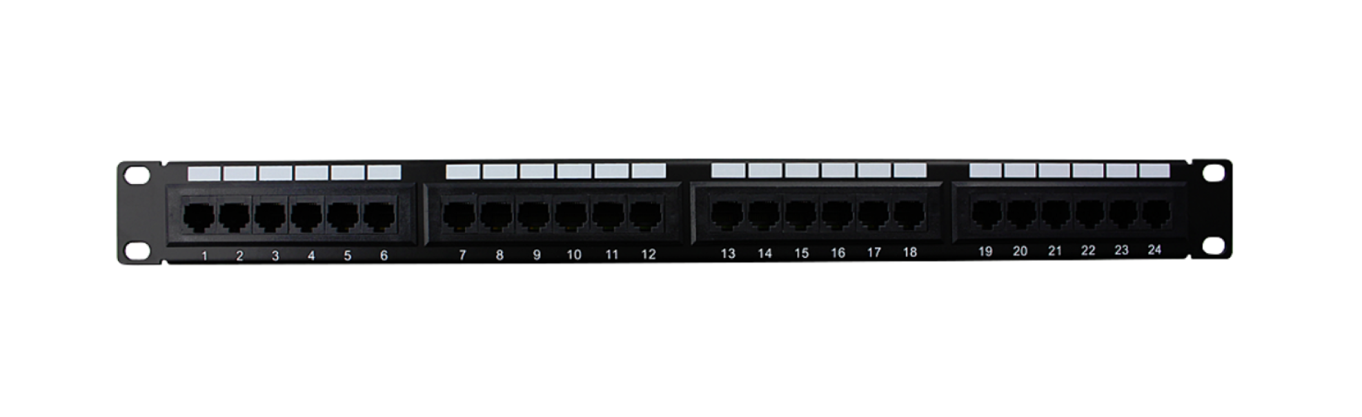 Pannello Asit SPA 1U 24 porte cat6 - CAT6UTP24PCB 01