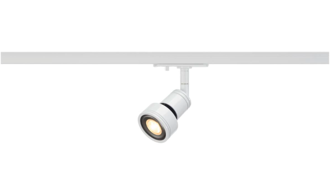 Spot orientabile per binario SLV Italia Puri 1xGU10 max 50W bianco - 143391 02