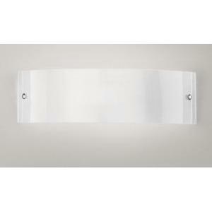 G.e.a. luce applique bianco con diffusore in vetro 2xe27 michela a/g fmiab2
