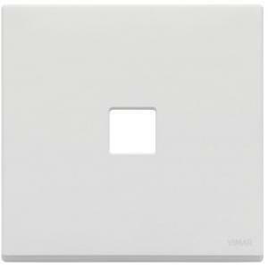 Eikon exe' placca 2 moduli e 1 foro flat bianco matt 22682.1.01