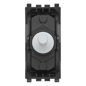 Eikon exè pulsante commutatore 2 poli 10a vintage colore bianco 22061.01