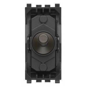 Eikon exè pulsante commutatore 2 poli 10a vintage colore bronzo 22061.12