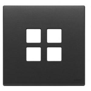 Placca  eikon exé 2692.03- 2 moduli-flat-antracite