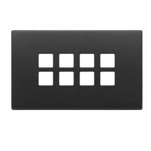 Placca  eikon exé 22694.03 - flat - 4 moduli 8 comandi antracite