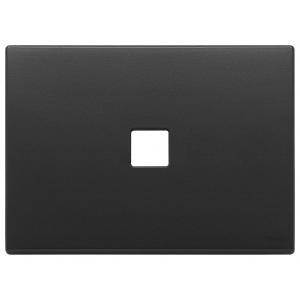 Placca  eikon exé 3 moduli x 1 posto - modello vintage colore grigio antracite 22683.1.03