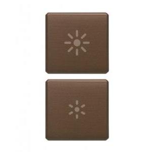Due tasti  eikon exé 22751.3.12 -flat regolazione- bronzo