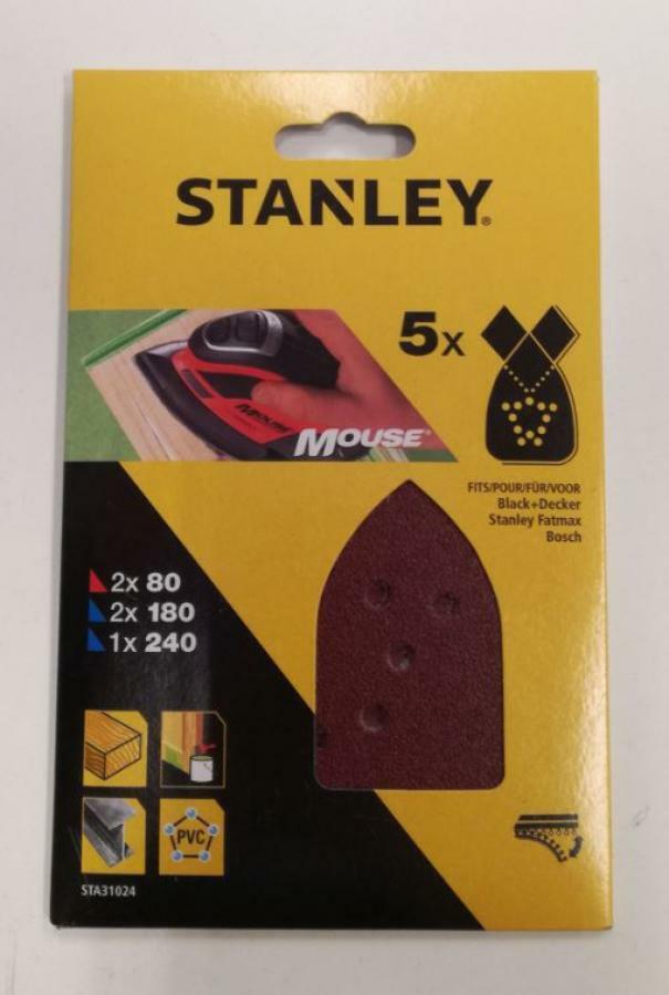 5 Fogli Velcro Stanley Grane Assortite - STA31024-XJ 01