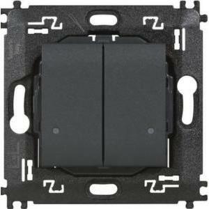 Livinglight comando doppio luci wireless antracite 2 moduli l4003dcw