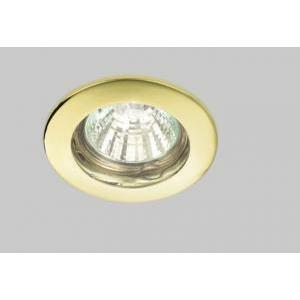 Nobile faretto incasso fisso oro attacco gu10 lampadina esclusa 4111/h/gd