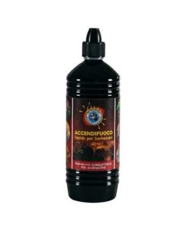 accendifuoco liquido elettroservice flacone 1 litro per barbecue