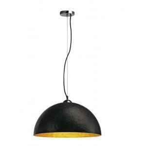 Italia sospensioni forchini pd-1 rotondo nero/oro diametro 50 lampadina esclusa 155530