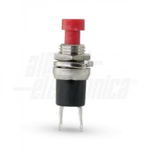 Pulsante a saldare  1p max 3a rosso 2pz - 330-002/b2