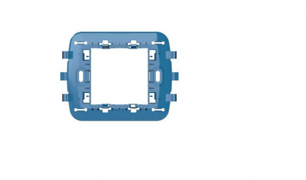 Supporto per scatole da incasso 4 Box Libero 2 moduli 74x74x18mm blu - 4B.BV.2M 01