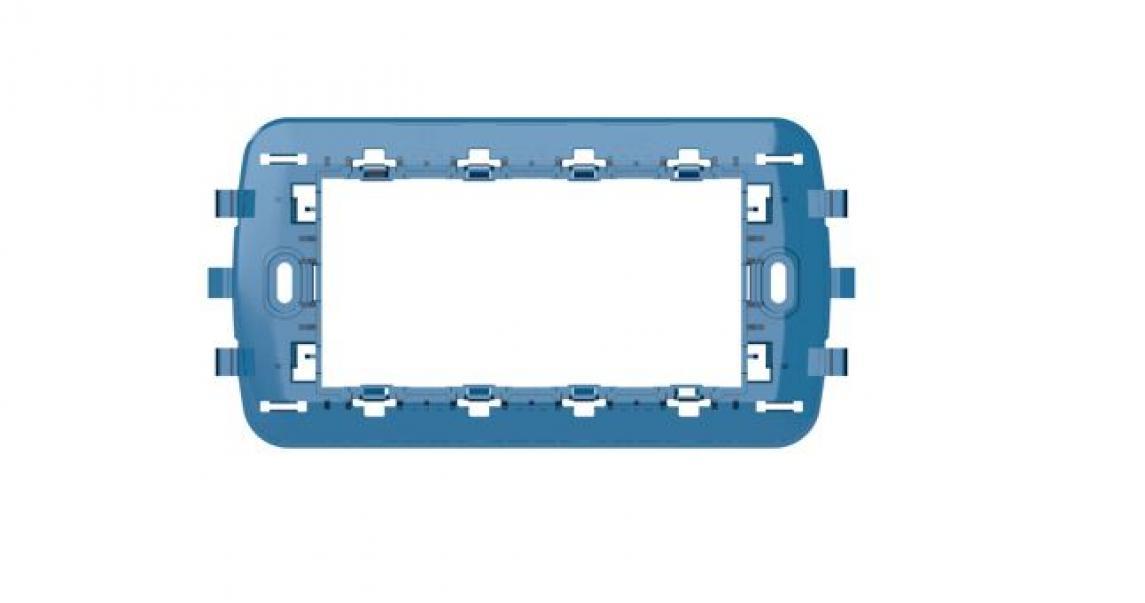 4 box 4 box libero telaio multiserie 4 moduli compatibile con bticino e vimar  4b.bv.4m - foto 1