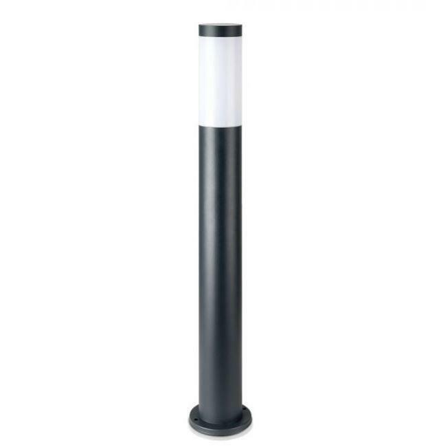 v-tac v-tac paletto da giardino ip44 altezza 80 e27 colore nero vt-838 8961 - foto 1