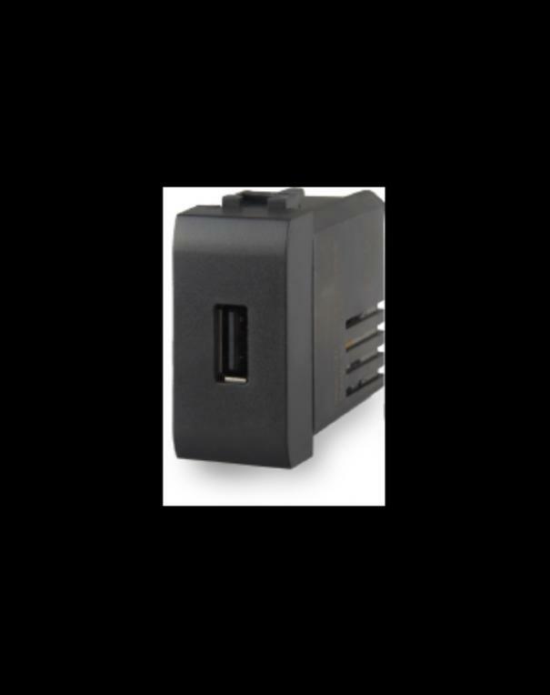 4 box 4 box presa usb con connettore tipo c e tipo a 2.1a bticino livinglight antracite  4b.l.usb - foto 1