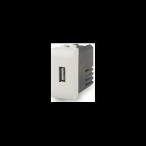 Presa usb con connettore tipo c e tipo a 2.1a bticino livinglight bianco 4b.n.usb